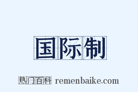 国际制是什么意思的图片